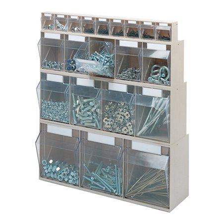 Klarsichtmagazin H207xB600xT172mm 4 x D Ku.beige LOCKWEILER