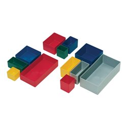 Einsatzkasten 162x108x63mm grün PS f.Schubalden u.Sortimenskästen LA-KA-PE