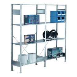 Schulte Steckregal Grund verz. 2000x1000x300mm 2Rahmen/4Böden Feldlast 1300kg