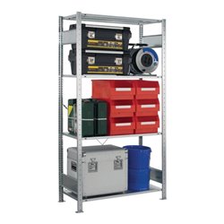 Schulte Steckregal Grund verz. 2000x1000x300mm 2Rahmen/4Böden Feldlast 1300kg