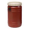 Weithalsfass 75l braun m.beigem Deckel m.2 Tragegriffen Einfüllöffnung-D.354mm
