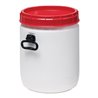 Weithalsfass weiß Deckel rot 34l D.338xH.447mm Einfüllöffnung-D.295mm