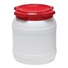 Weithalsfass 15,4l weiß m.rotem Deckel o.Tragegriffe Einfüllöffnung-D.204mm