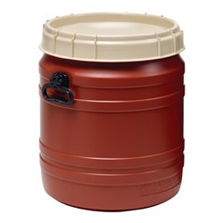 Weithalsfass braun Deckel beige 55l D.410xH.495mm Einfüllöffnung-D.354mm