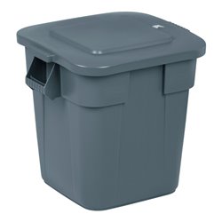 Mehrzweckbehälter 105l PE eckig grau L.545xB.545xH.570mm