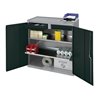 Werkzeug-/Beistellschrank H1000xB1000xT500mm 2Schubl.,2 BD lichtgrau STUMPF