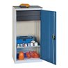Werkzeug-/Beistellschrank H1000xB500xT500mm 2Schubl.,1BD grau/blau STUMPF