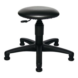 Topstar Drehhocker m.Gleitern Kunstleder Sitz-H.390-520mm Sitz-D.360mm