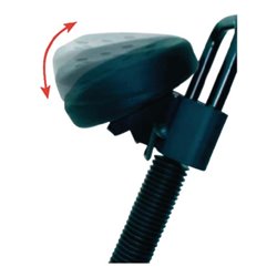 Lotz Stehhilfe Gestell und Sitz schwarz ,Gasfeder-Höhenverstellung