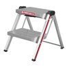 Klapptritt 2 Stufen Arbeits-Höhe ca.1900mm Aluminium Gesamt-Tragfähigkeit 150kg