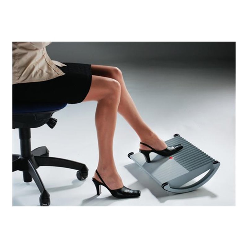 Fußstütze Ku.schwarz 2seitig nutzbar H100xB485xT345mm m.Wippfunktion