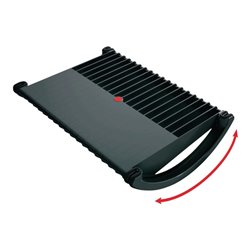 Fußstütze Ku.schwarz 2seitig nutzbar H100xB485xT345mm m.Wippfunktion