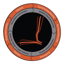 bimos Arbeitsdrehstuhl Neon m. Gleiter/Aufstiegshilfe grau Sitz-H590-870 Permanentk.