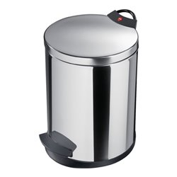 Tretabfallsammler 13l Edelstahl H.375xD.270mm mit verz. Inneneimer