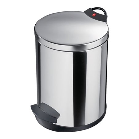 Tretabfallsammler 13l Edelstahl H.375xD.270mm mit verz. Inneneimer