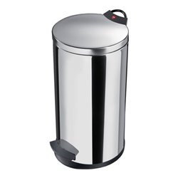 Tretabfallsammler 20l Edelstahl H.595xD.270mm mit verz. Inneneimer