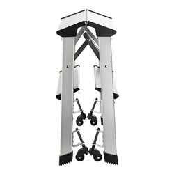 Klapptritt Stufen 2 Plattformhöhe 440mm Alu.fahrbar