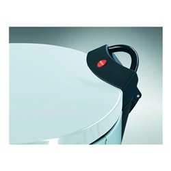 Tretabfallsammler 13l Stahlblech, weiß H.375xD.270mm mit verz. Inneneimer