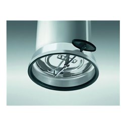 Tretabfallsammler 16l Stahlblech, weiß H.515xD.320mm mit verz. Inneneimer