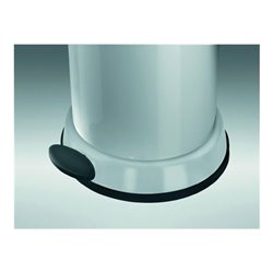 Tretabfallsammler 16l Stahlblech, weiß H.515xD.320mm mit verz. Inneneimer