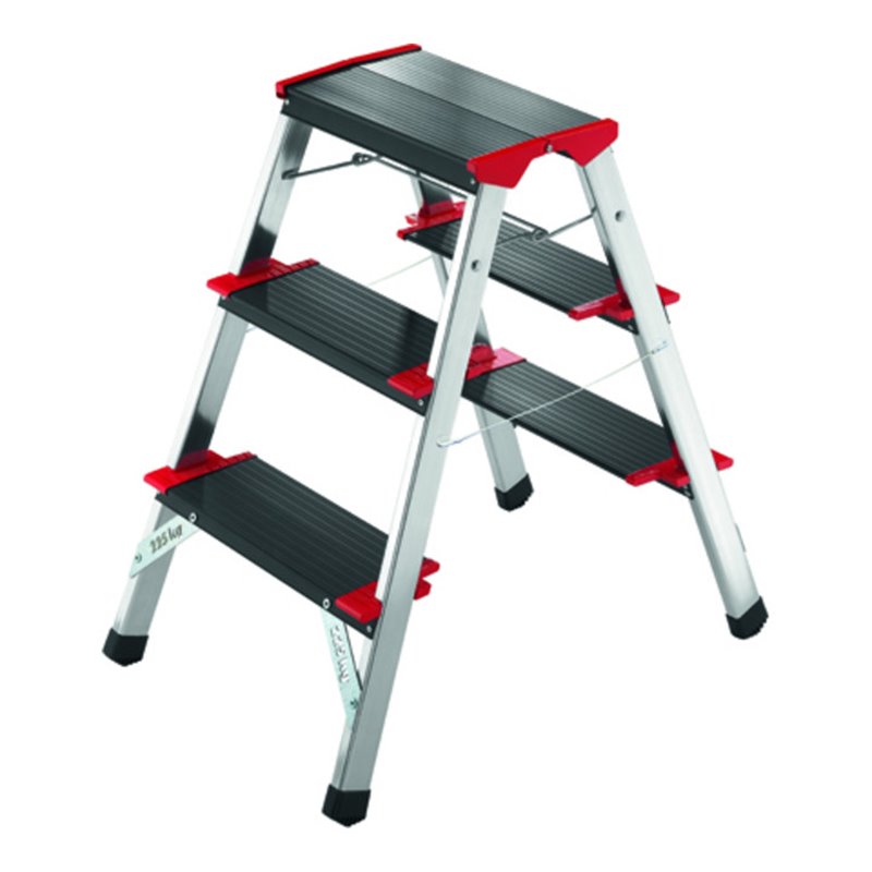 Hailo Aluminium-Klapptritt 3 Stufen 225 kg