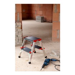 Hailo Aluminium-Klapptritt 2 Stufen 225 kg