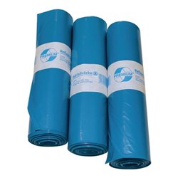 Kunststoffsack 120l Typ 60 hellblau 700x1100mm gerollt