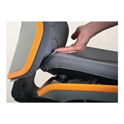 bimos Arbeitsdrehstuhl Neon m.Rollen orange Sitz-H450-620mm Permanentkontakt