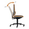 bimos Arbeitsdrehstuhl Neon m.Rollen orange Sitz-H450-620mm Permanentkontakt