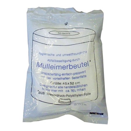 Müllbeutel B490xL600mm 24l 7 µm transpBtl