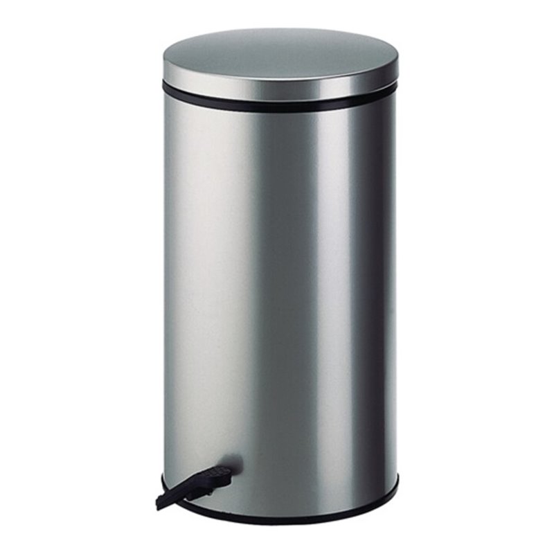 Wesco Tretabfallsammler 32l Stahl silber H.570xD.310mm Deckel silber