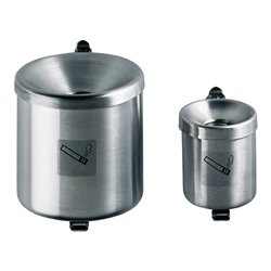 Sicherheitswandascher Ø110xH120mm silberfarbig m.Kippvorrichtung TKG