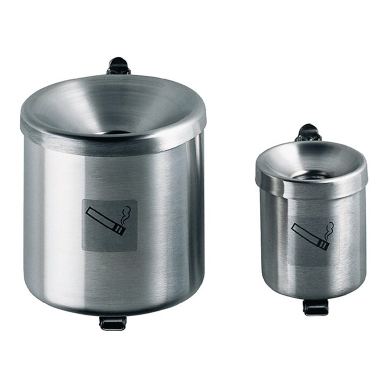 Sicherheitswandascher Ø110xH120mm silberfarbig m.Kippvorrichtung TKG