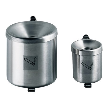 Sicherheitswandascher Ø110xH120mm silberfarbig m.Kippvorrichtung TKG