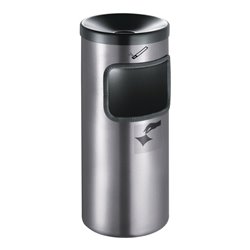 Sicherheitswandascher Ø180xH410mm neusilber m.Kippvorrichtung TKG