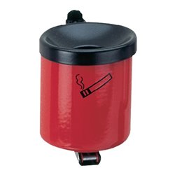 Wandascher Ø110xH120mm rot m.Kippvorrichtung TKG