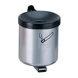 Wandascher Ø110xH120mm neusilber m.Kippvorrichtung TKG