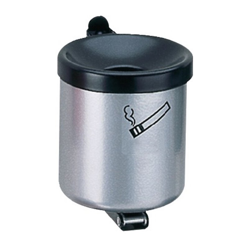 Wandascher Ø110xH120mm neusilber m.Kippvorrichtung TKG