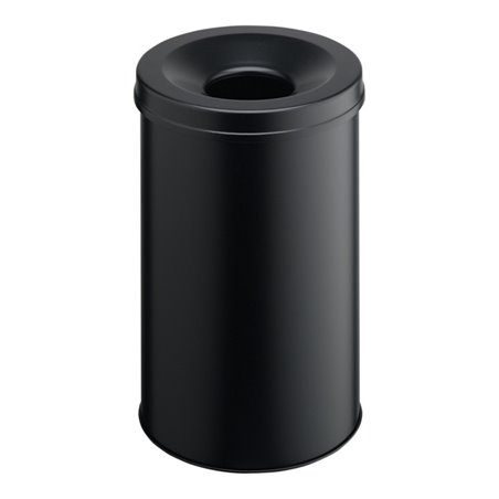 Durable Papierkorb safe rund Schwarz 60l