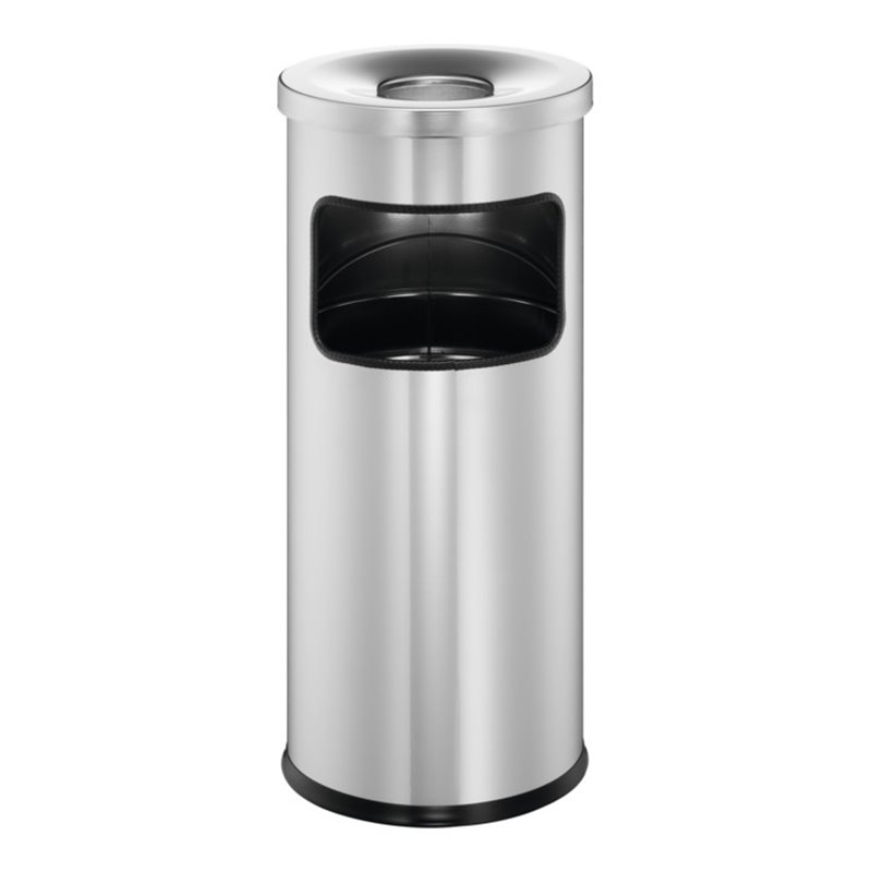 Durable Papierkorb safe mit Ascher Silber 17l