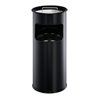 Durable Papierkorb metall mit Ascher Schwarz 17l
