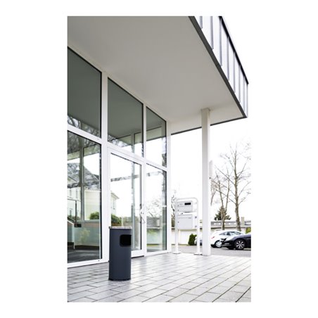 Durable Papierkorb safe mit Ascher Anthrazit 17l
