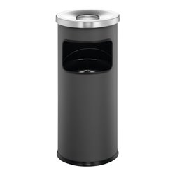 Durable Papierkorb safe mit Ascher Anthrazit 17l