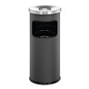 Durable Papierkorb safe mit Ascher Anthrazit 17l