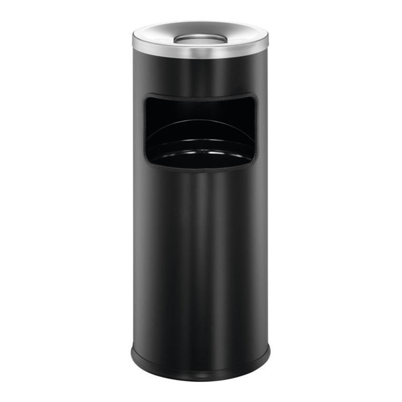 Durable Papierkorb safe mit Ascher Schwarz 17l