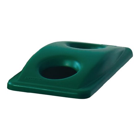 Deckel PE grün B290xT520mm Wertstoffsammler 60l f.Flascheneinwurf RUBBERMAID