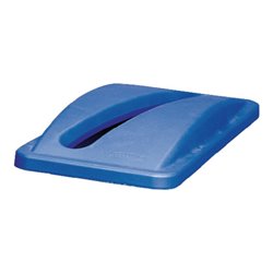 Deckel PE blau B290xT520mm Wertstoffsammler 60l f.Papiereinwurf RUBBERMAID