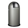 Wesco Abfallsammler Pushboy 50l neusilber H.755xD.390mm Einsatz a.Stahl