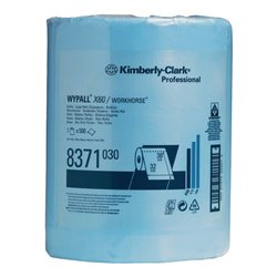 Wischtuch WYPALL X60 8371 L380xB315ca.mm blau 1-lagig,perforiert,geprägt