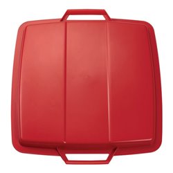 GRAF Deckel f.Abfallsammler 90l rot Kunststoff